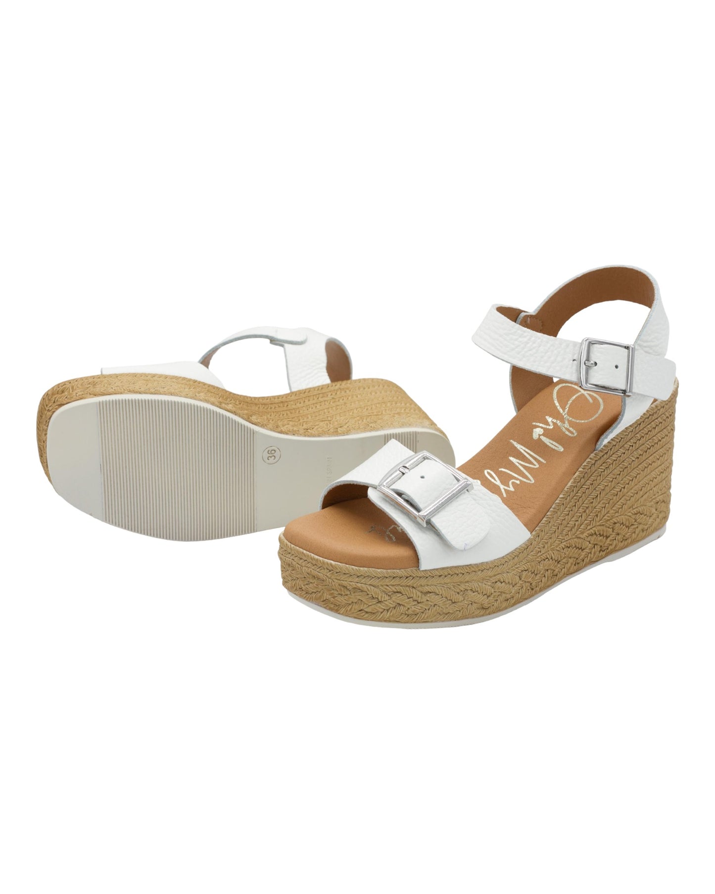 SANDALIAS DE MUJER OH MY SANDALS MINERVA 5224 EN BLANCO