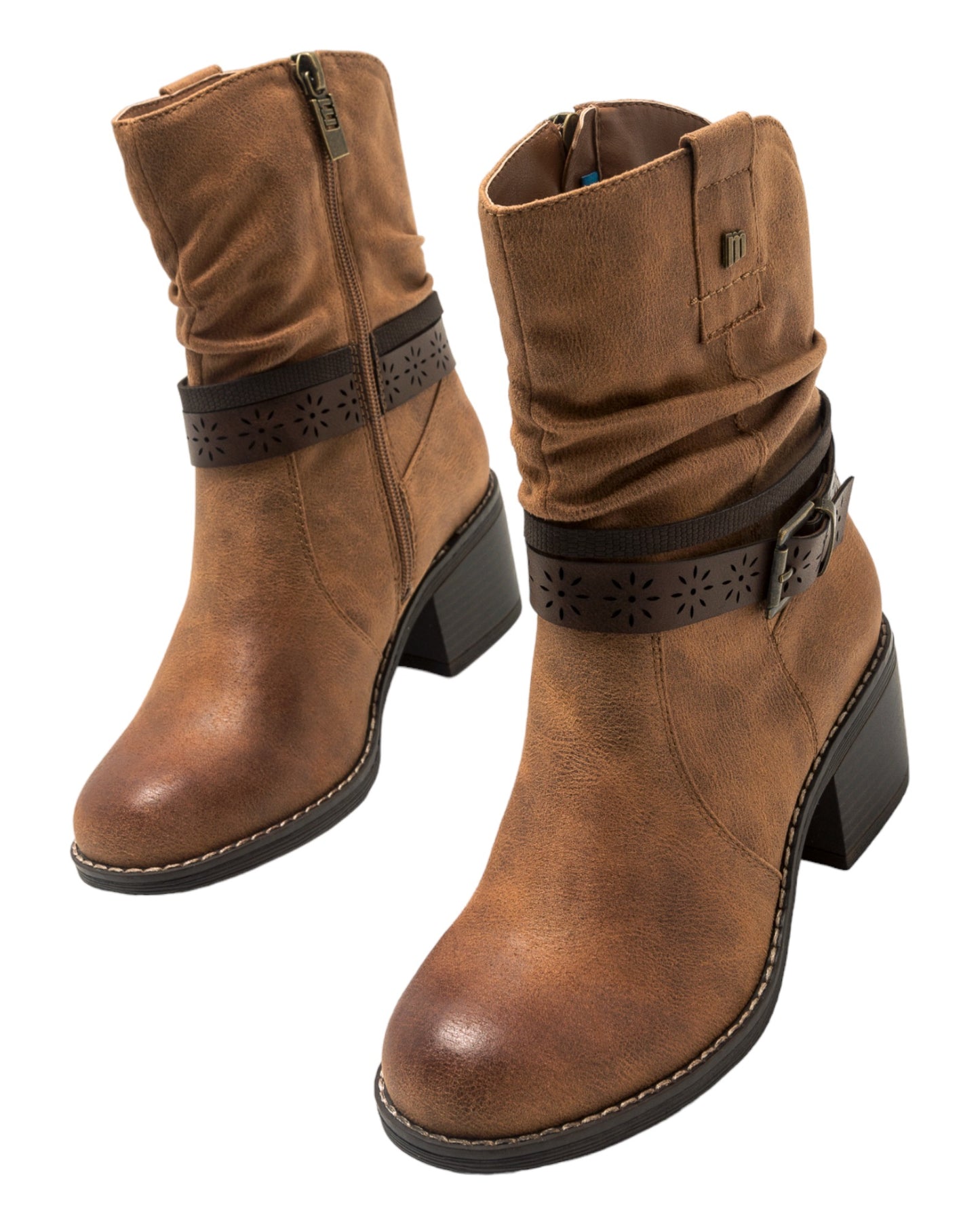 BOTINES DE MUJER MUSTANG 52764 EN CUERO