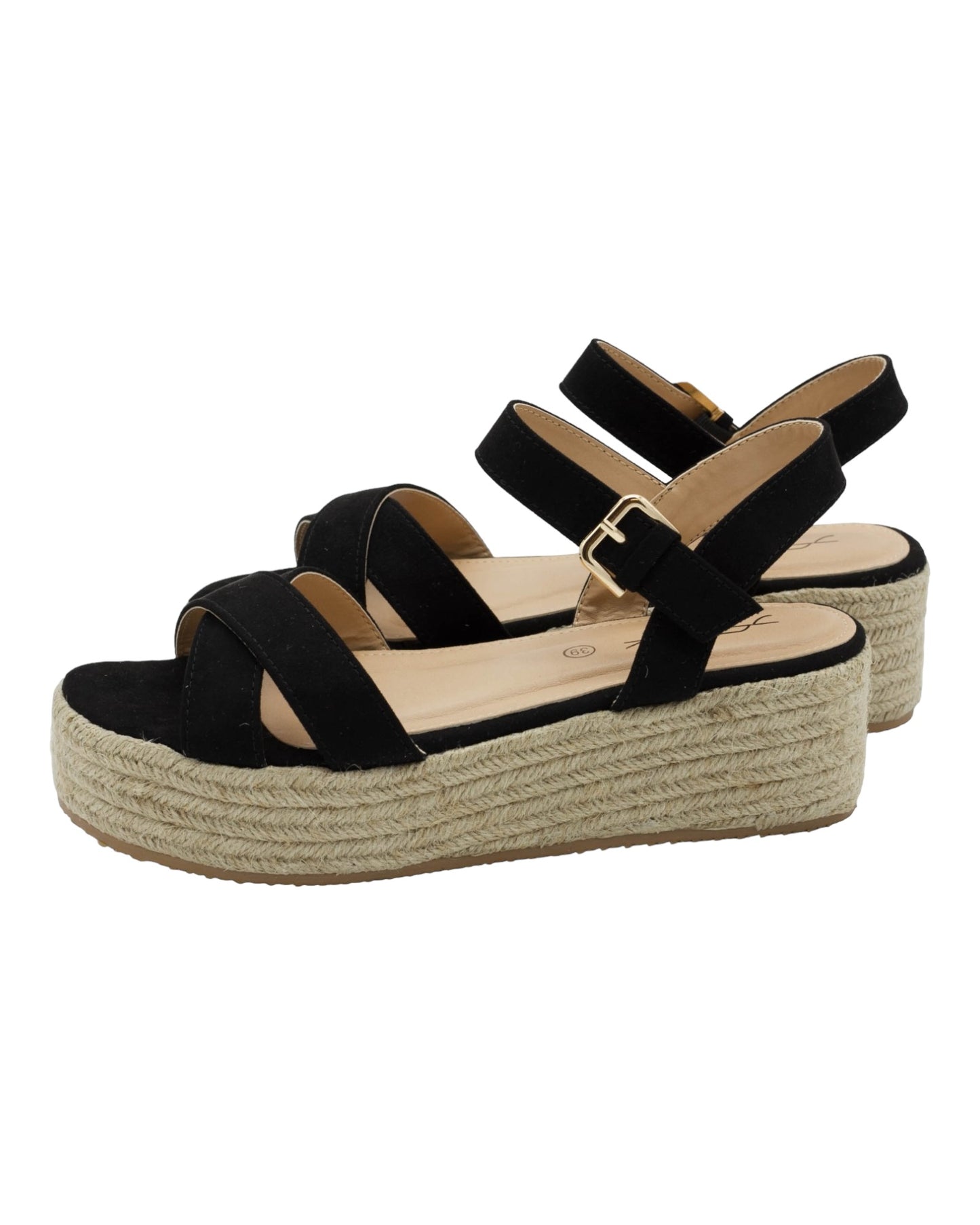 SANDALIAS DE MUJER STAY 65-689 EN NEGRO