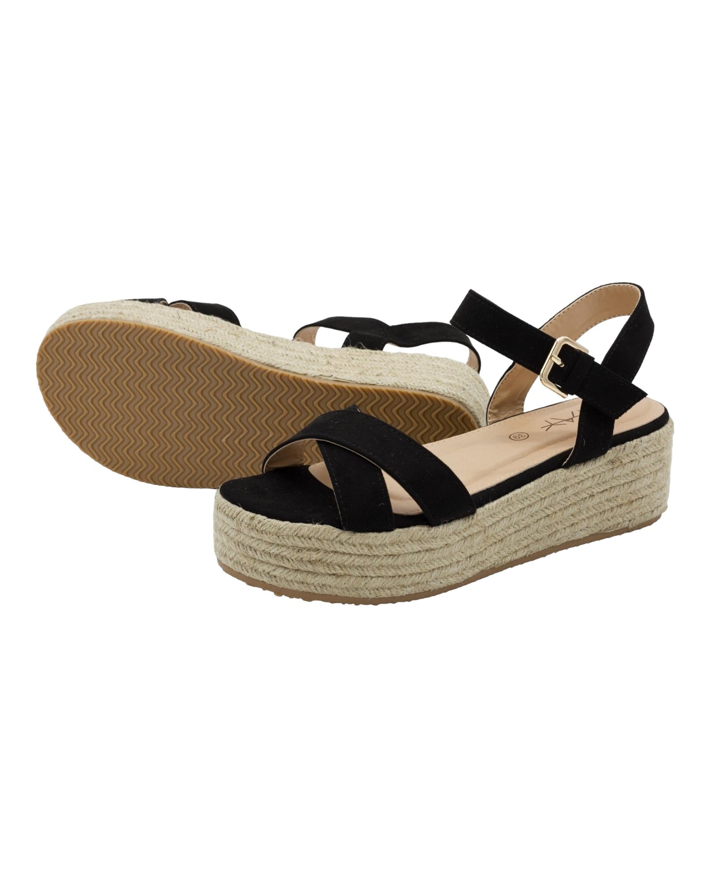 SANDALIAS DE MUJER STAY 65-689 EN NEGRO