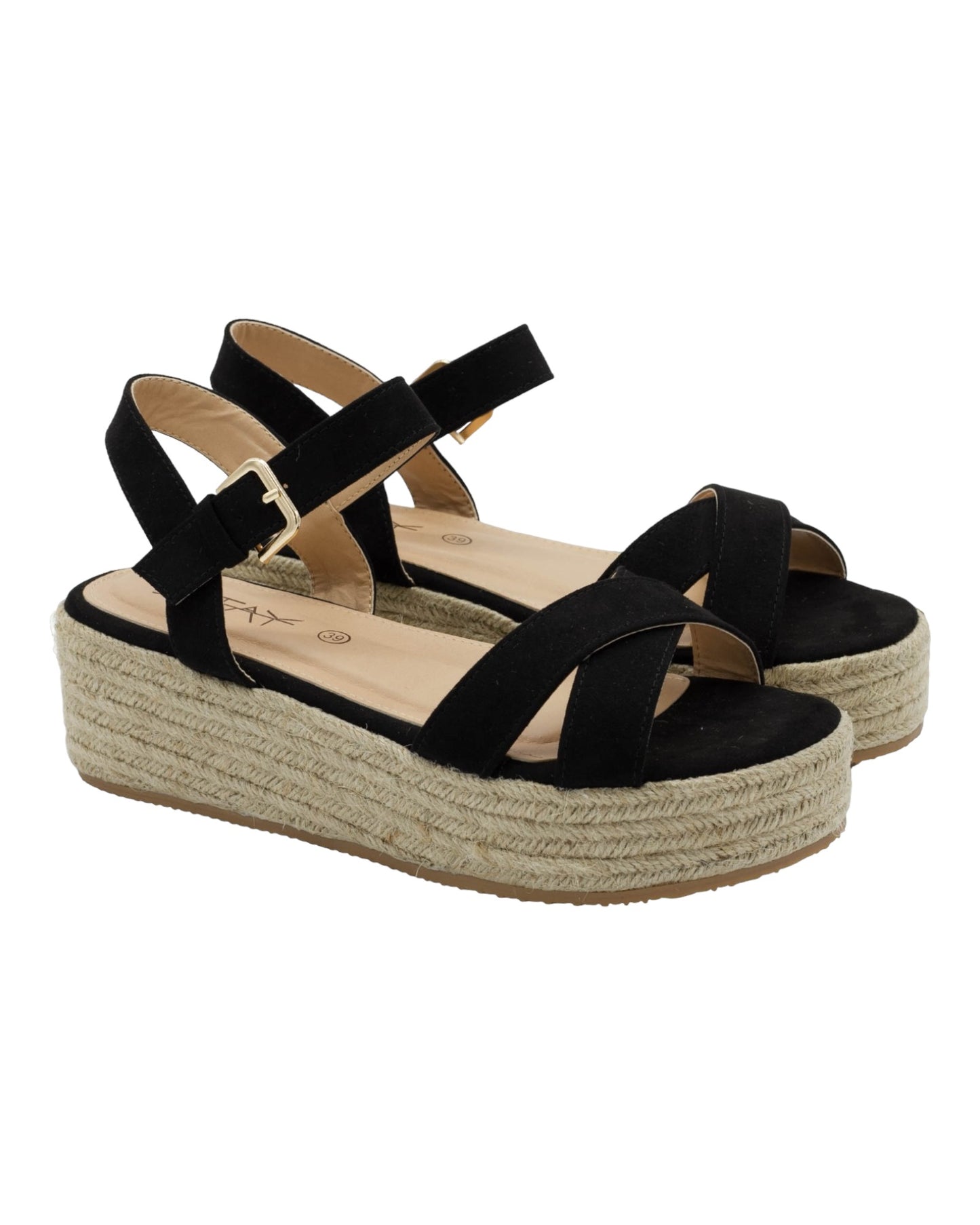SANDALIAS DE MUJER STAY 65-689 EN NEGRO