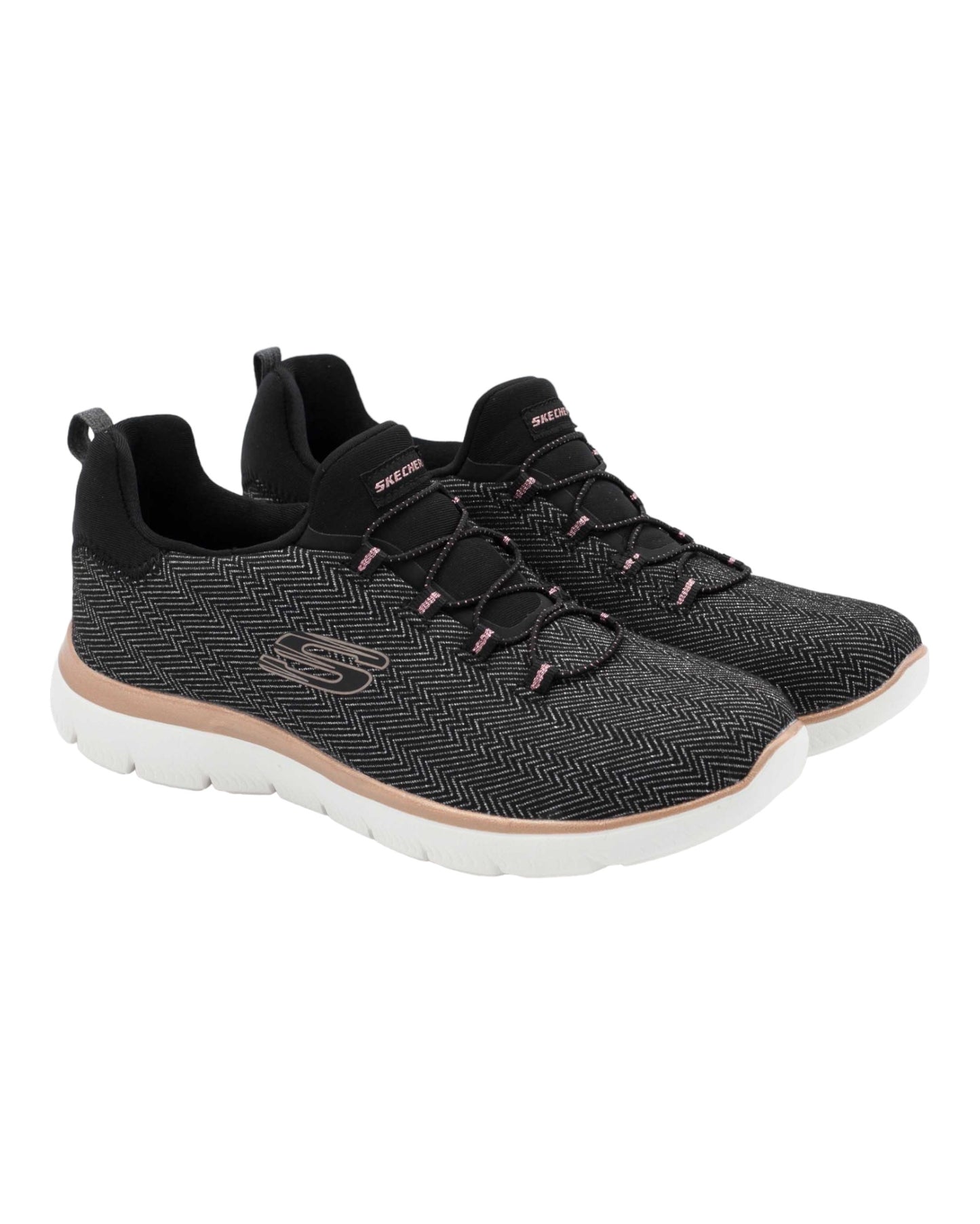 DEPORTIVOS DE MUJER SKECHERS 149528 SUMMITS-DAZZLING ME EN NEGRO
