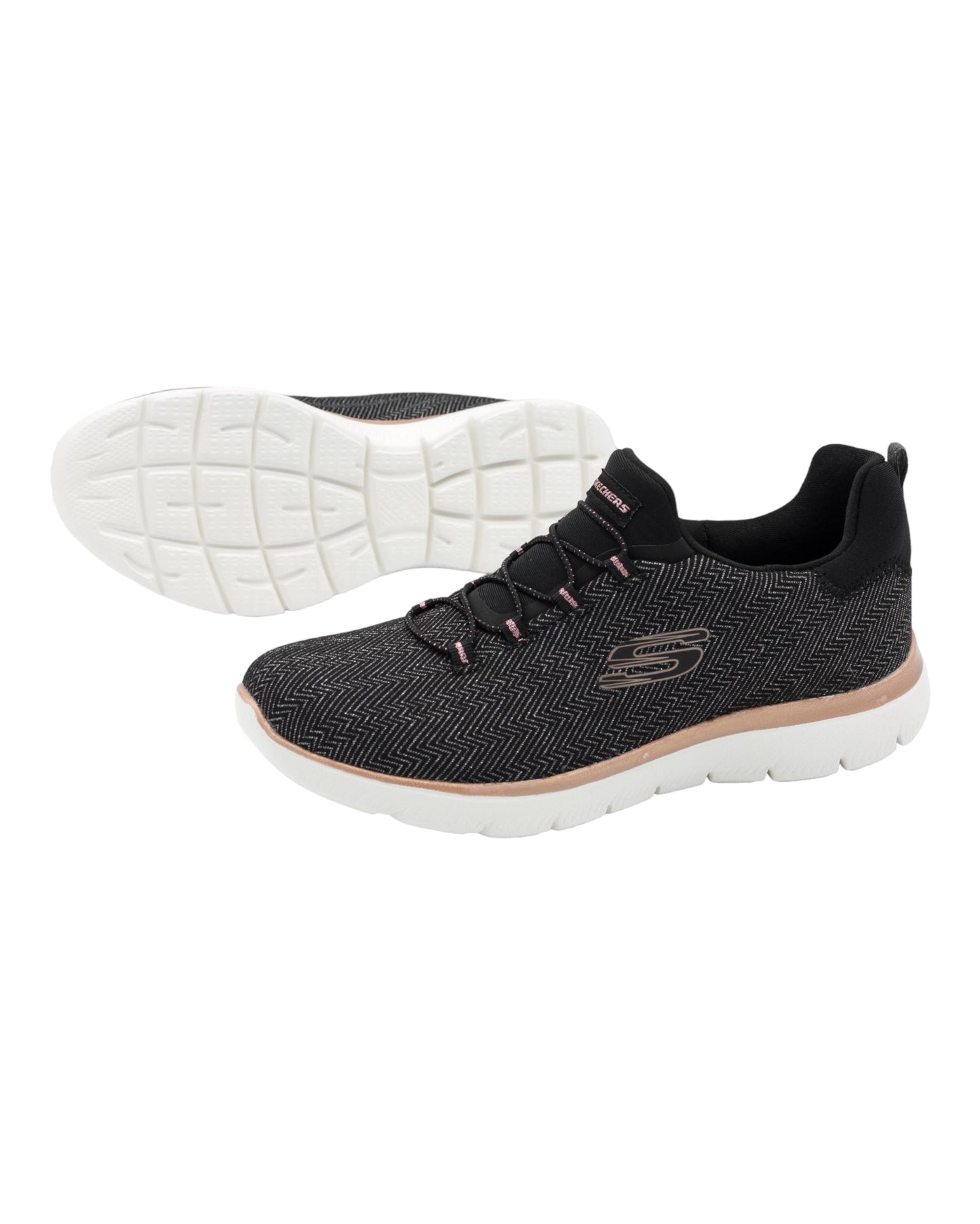 DEPORTIVOS DE MUJER SKECHERS 149528 SUMMITS-DAZZLING ME EN NEGRO