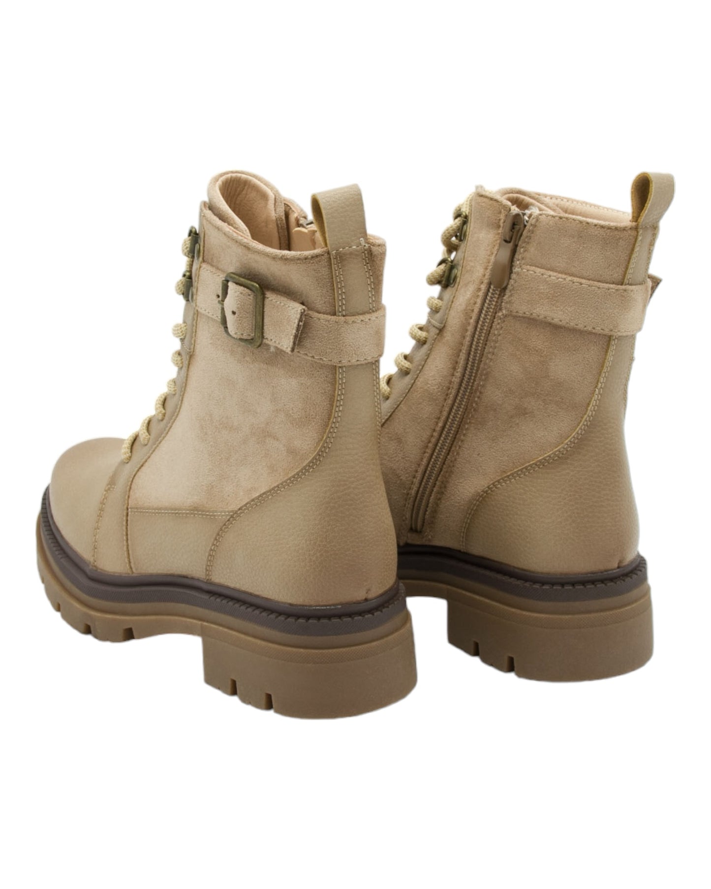 BOTINES DE MUJER HISPAFLEX 23259 EN BEIGE