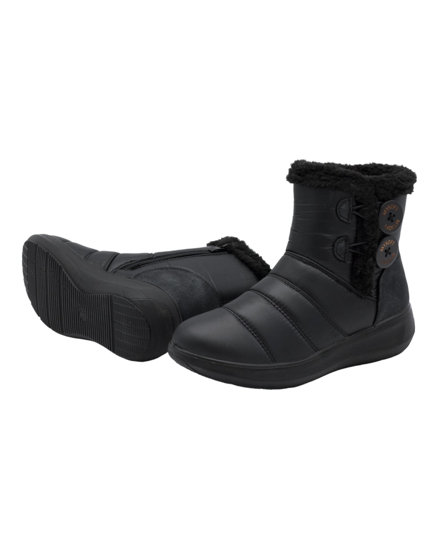 BOTINES DE MUJER MYSOFT M565 EN NEGRO