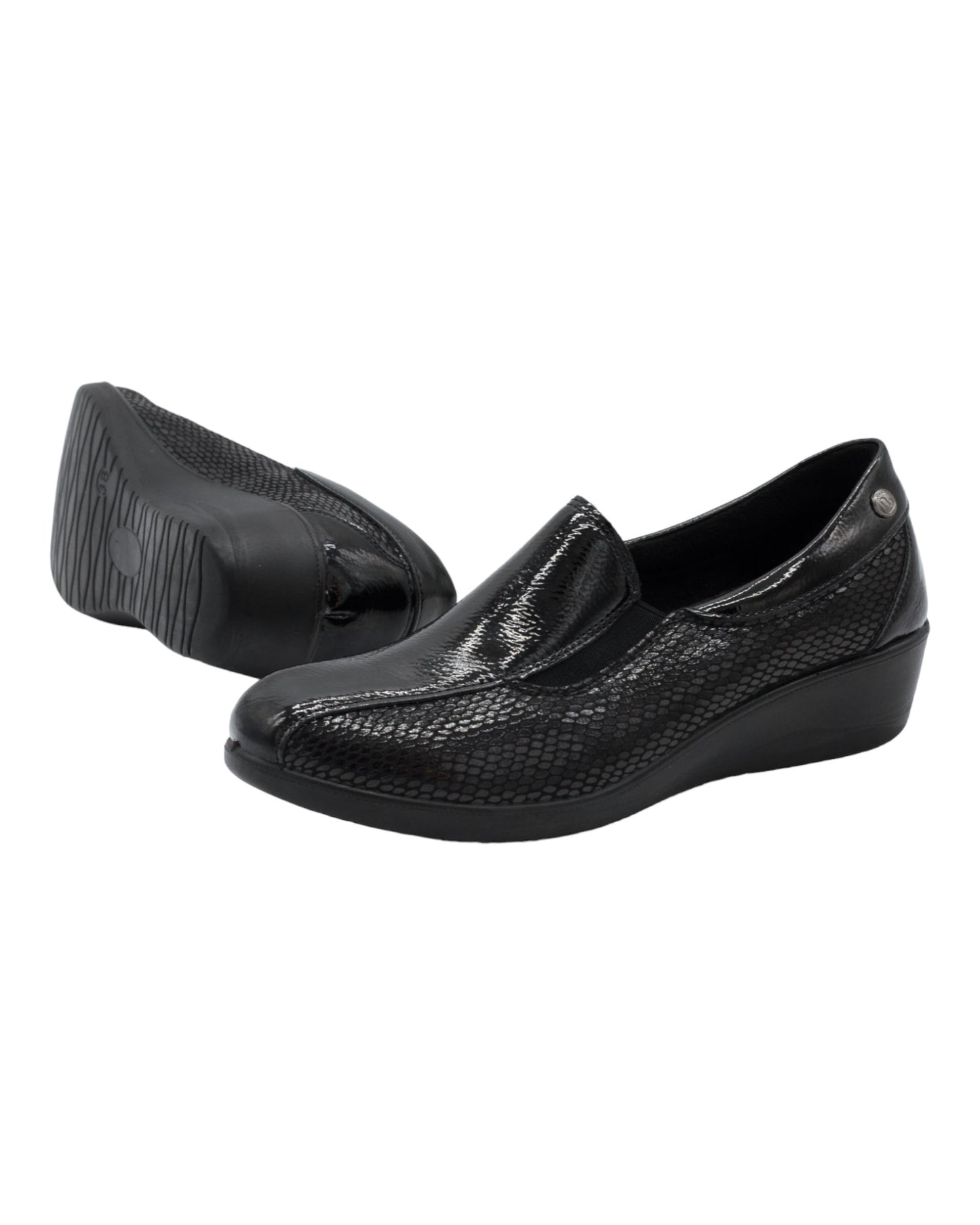 ZAPATOS DE MUJER AMARPIES AJH22403 EN NEGRO