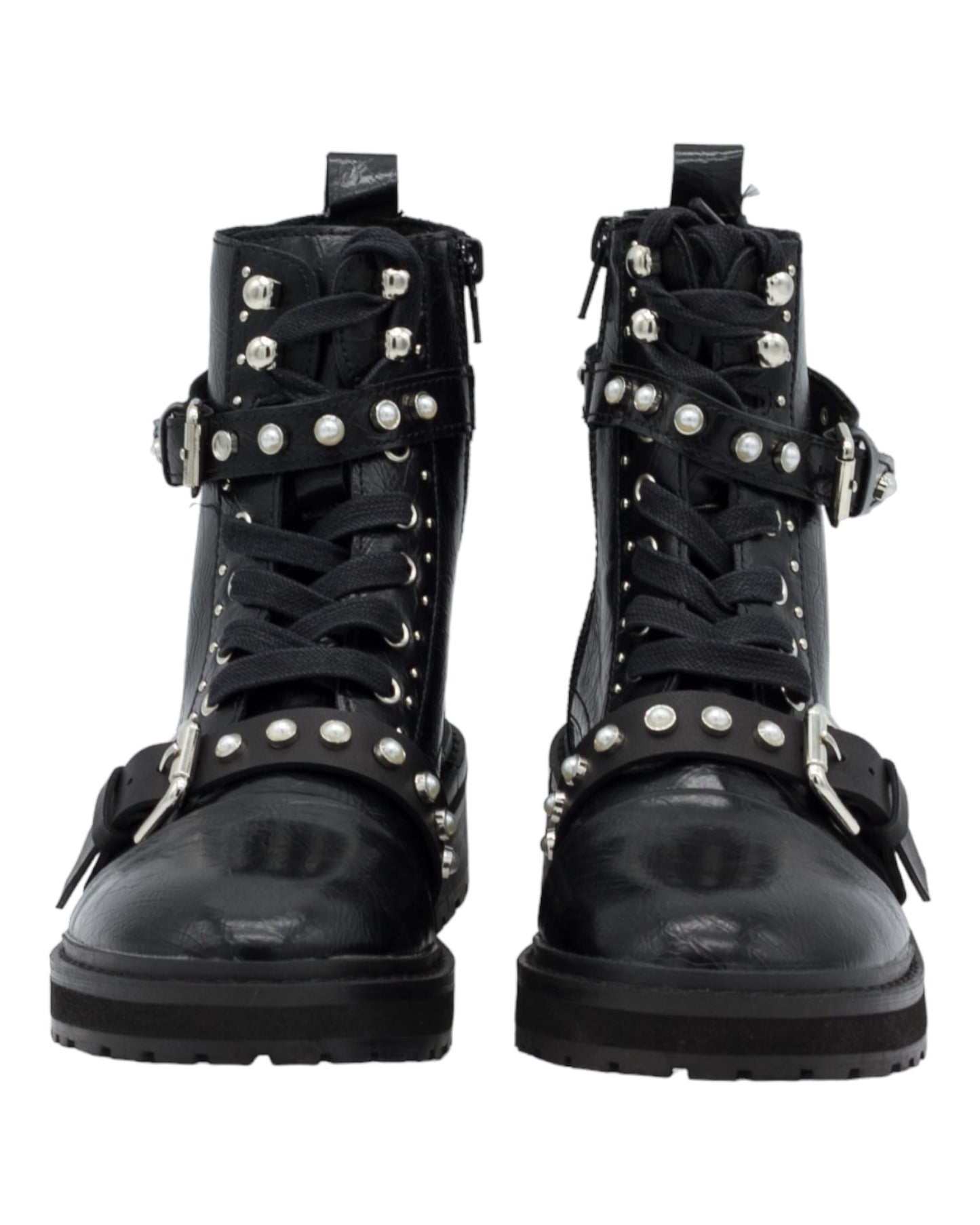 BOTINES DE MUJER M1687 PASTOR EN NEGRO