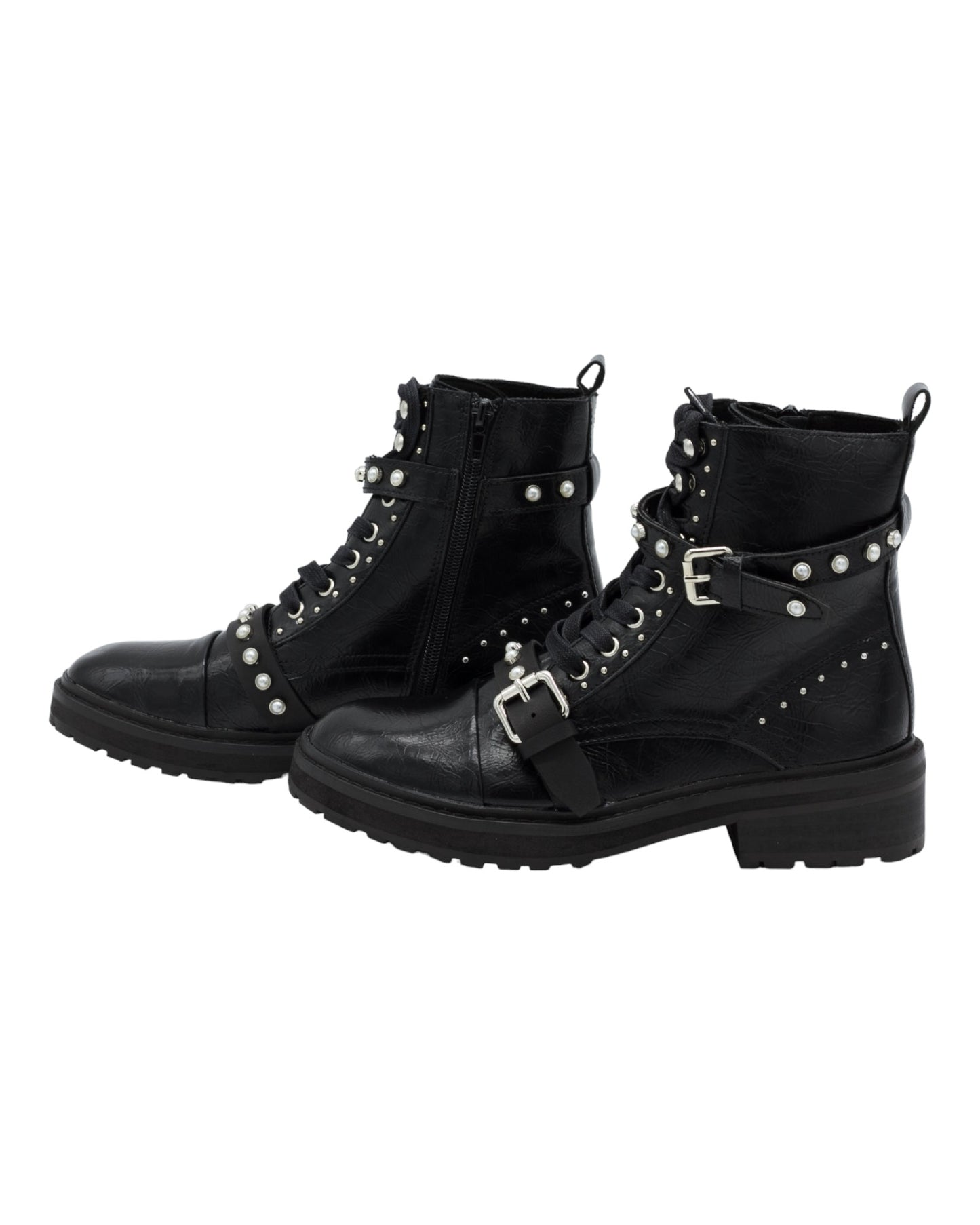 BOTINES DE MUJER M1687 PASTOR EN NEGRO
