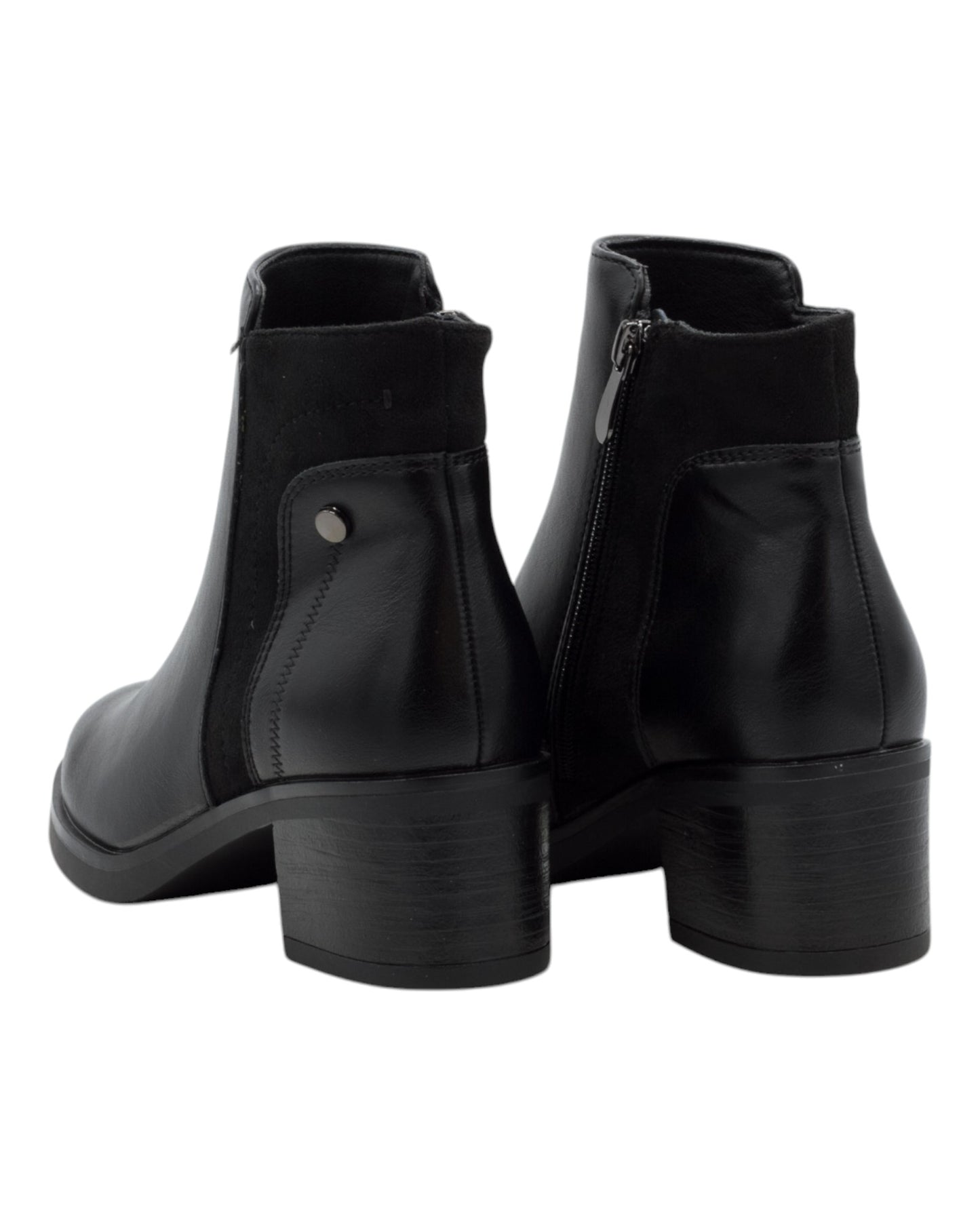 BOTINES DE MUJER PASTOR JN51 EN NEGRO