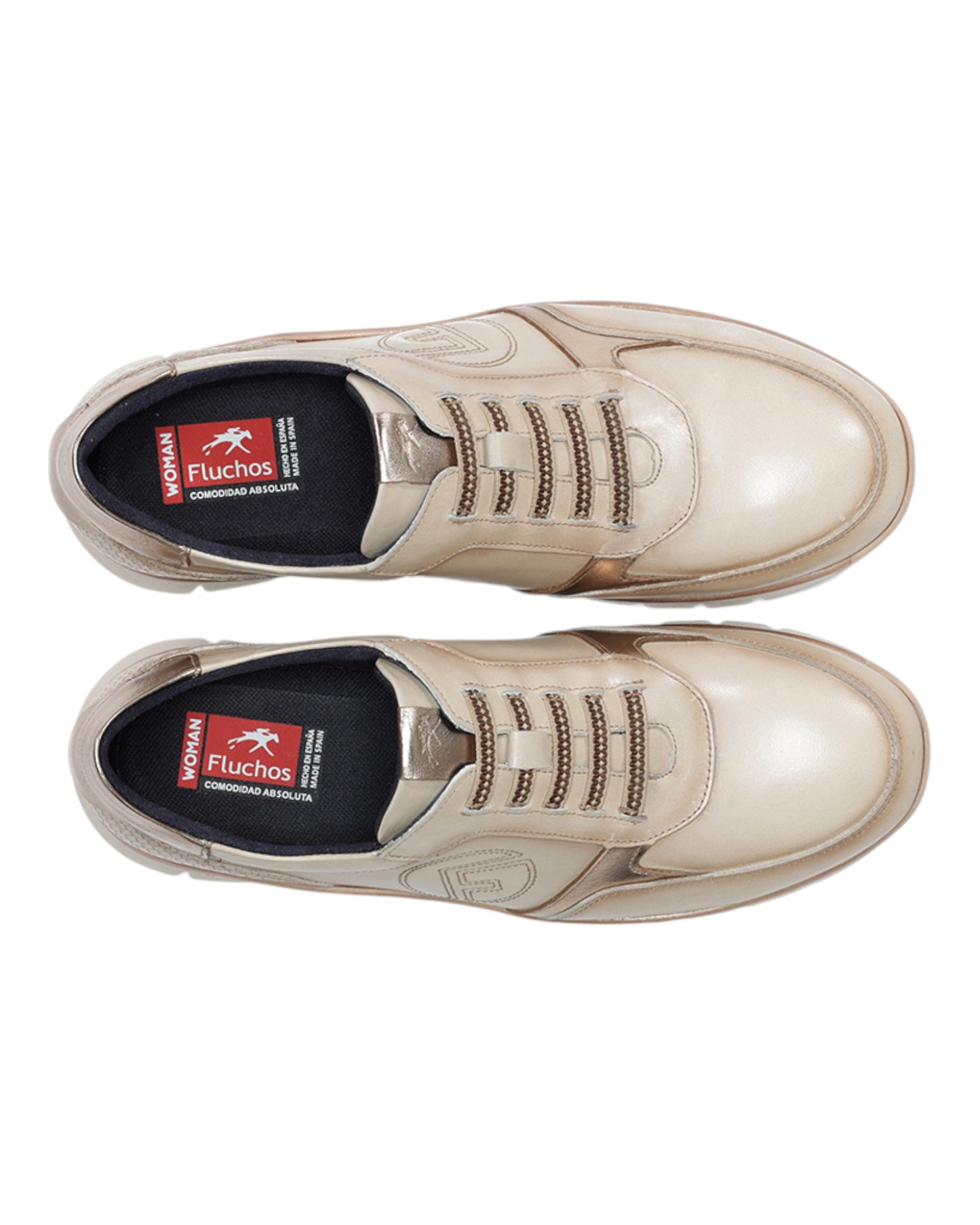 DEPORTIVOS DE MUJER FLUCHOS F2074 EN BEIGE