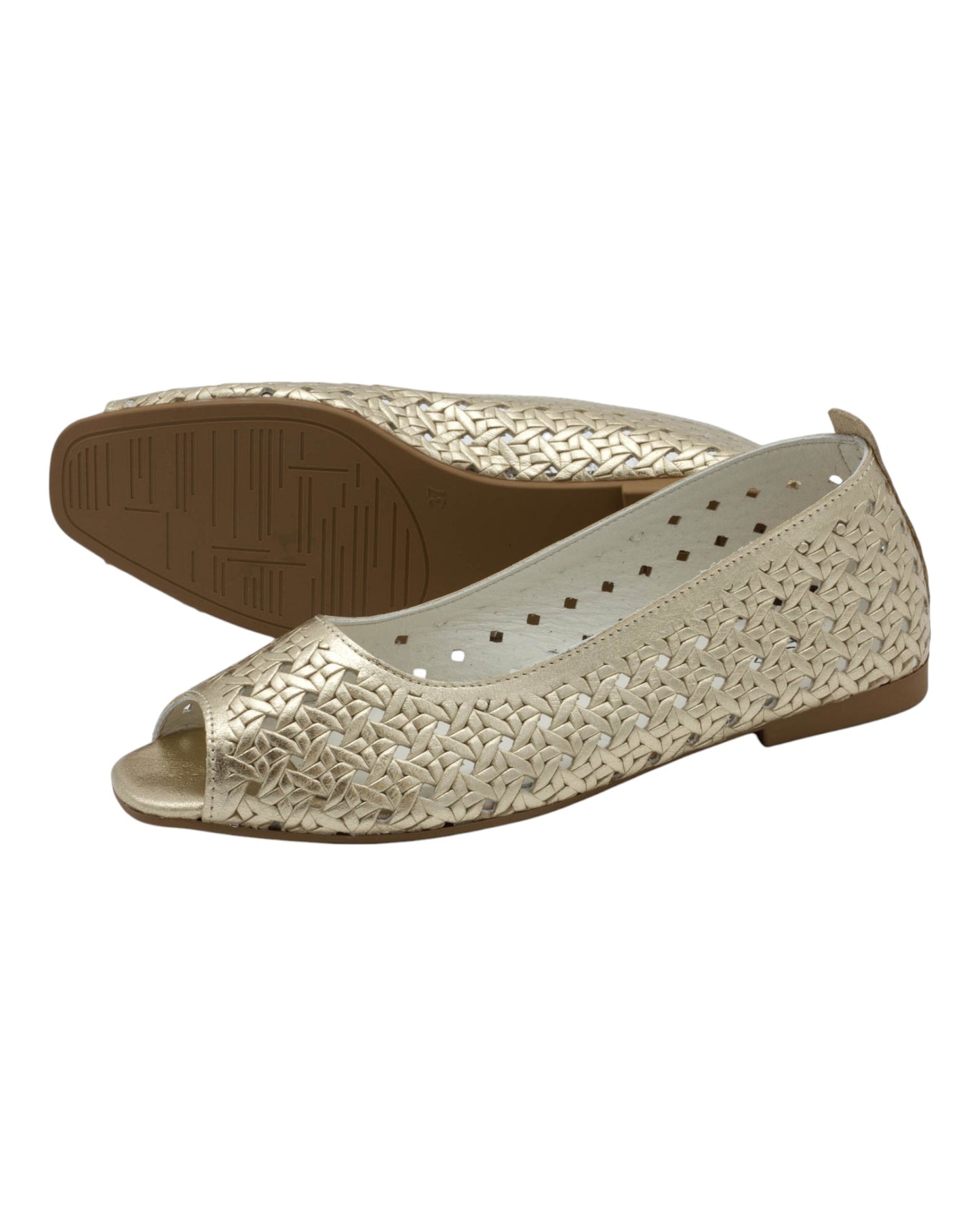ZAPATOS DE MUJER TOP3 SR24459 EN ORO