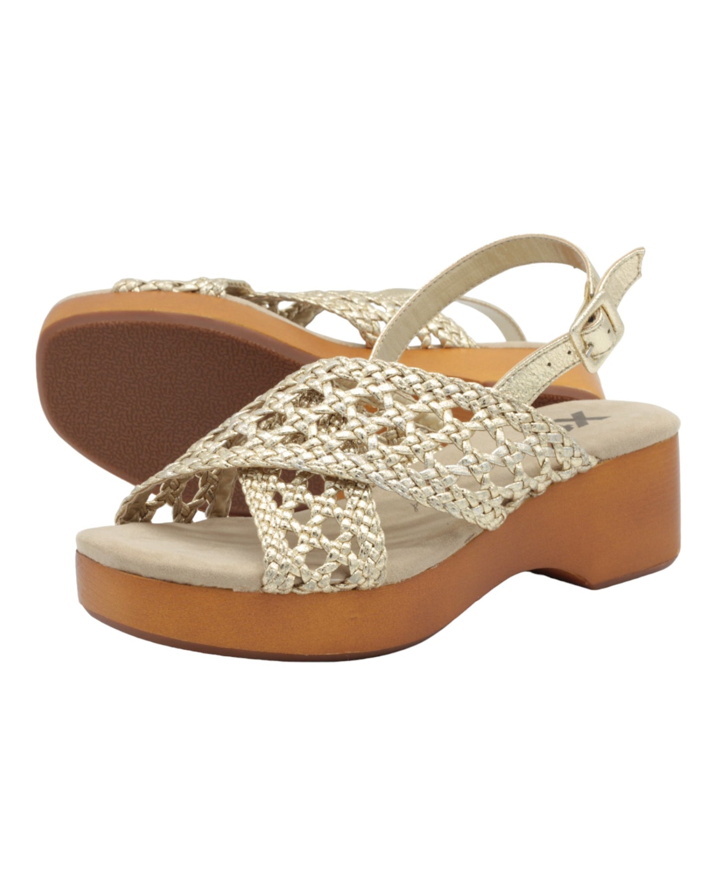 SANDALIAS DE MUJER XTI 143357 EN ORO