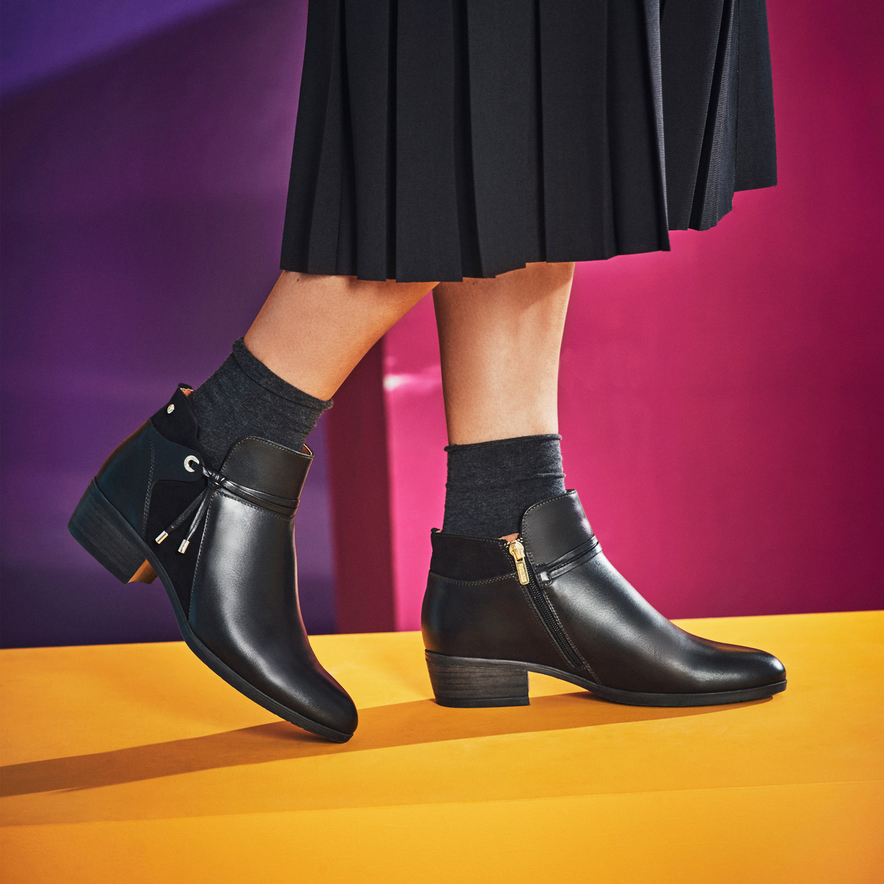 BOTINES DE MUJER PIKOLINOS DAROCA 8505 EN NEGRO