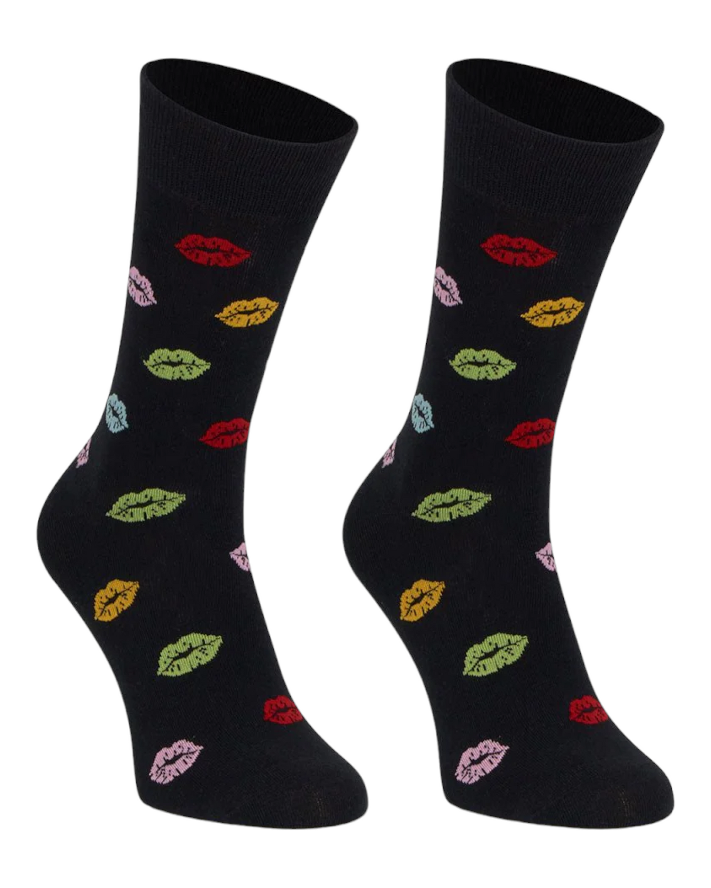 CALCETINES DE MUJER PASTOR C230305 EN ESTAMPADO BESOS