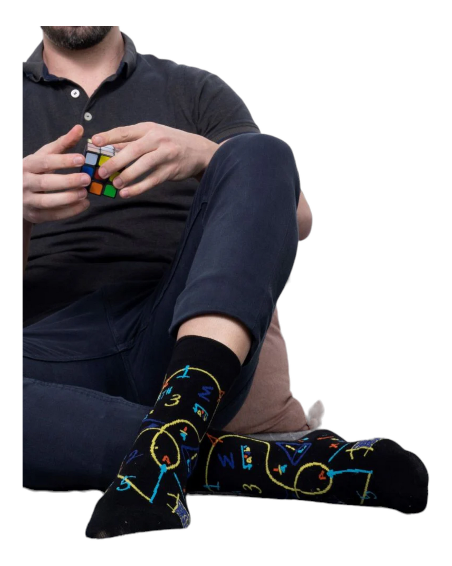 CALCETINES DE MUJER PASTOR C230135 EN ESTAMPADO MATEMÁTICAS
