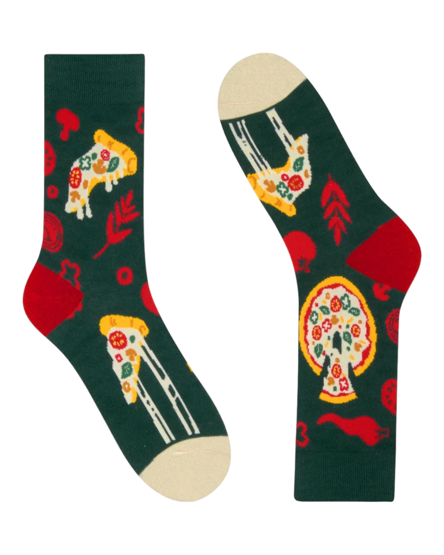 CALCETINES DE HOMBRE PASTOR C233016 EN ESTAMPADO PIZZA