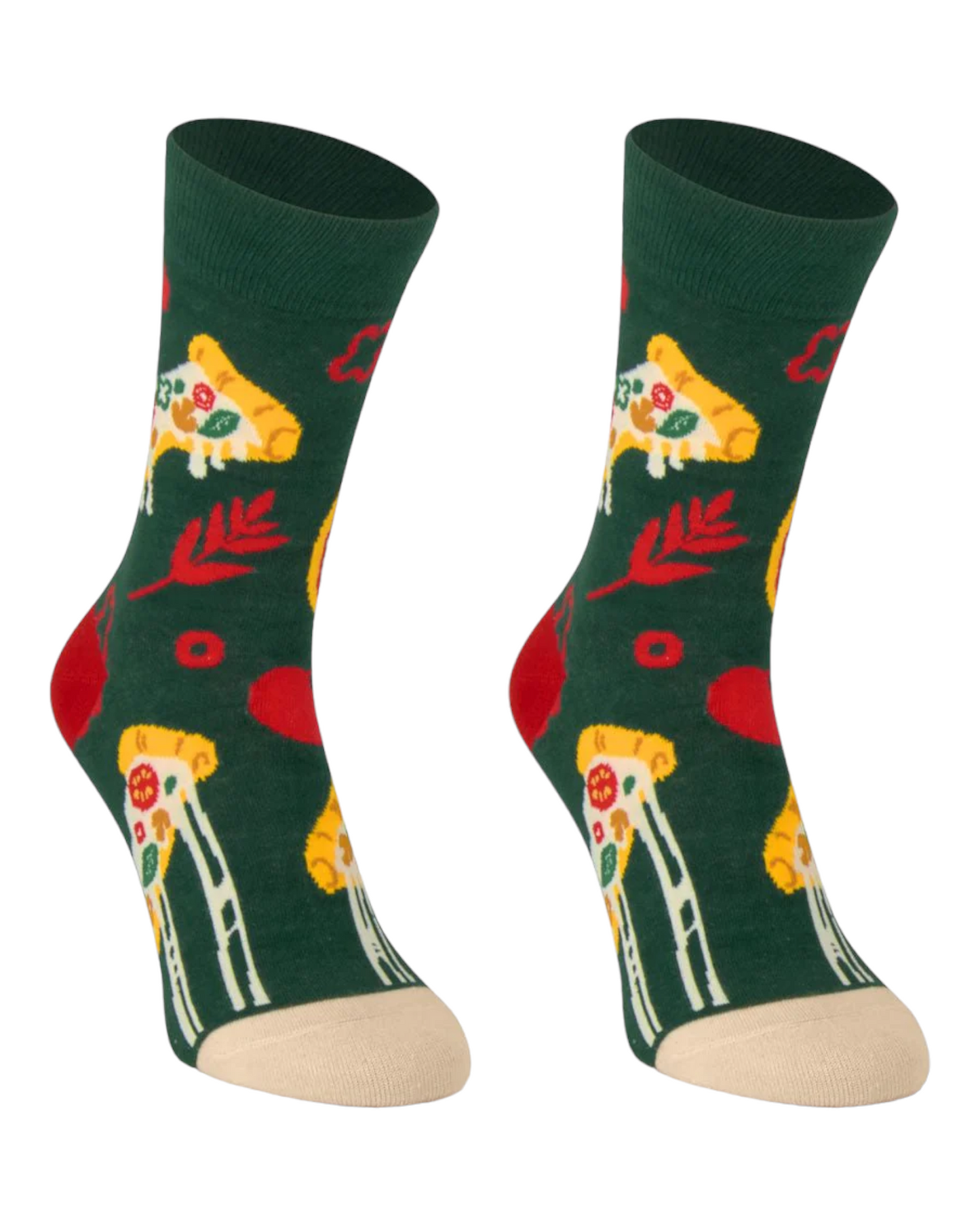 CALCETINES DE HOMBRE PASTOR C233016 EN ESTAMPADO PIZZA