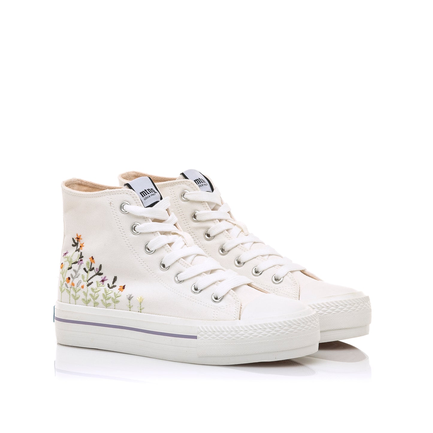 MUSTANG 60172 WOMEN'S ANKLE BOOTS IN WHITE