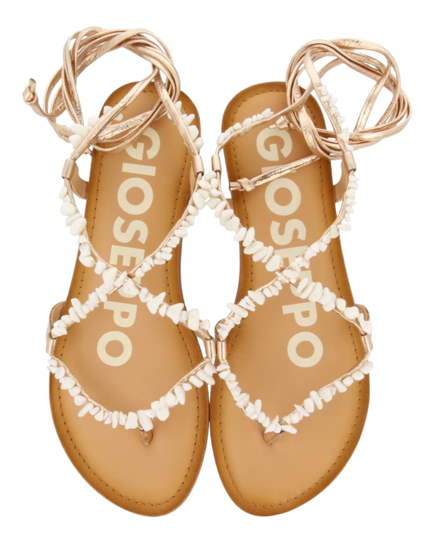 SANDALIAS DE MUJER GIOSEPPO 66036 EN ORO