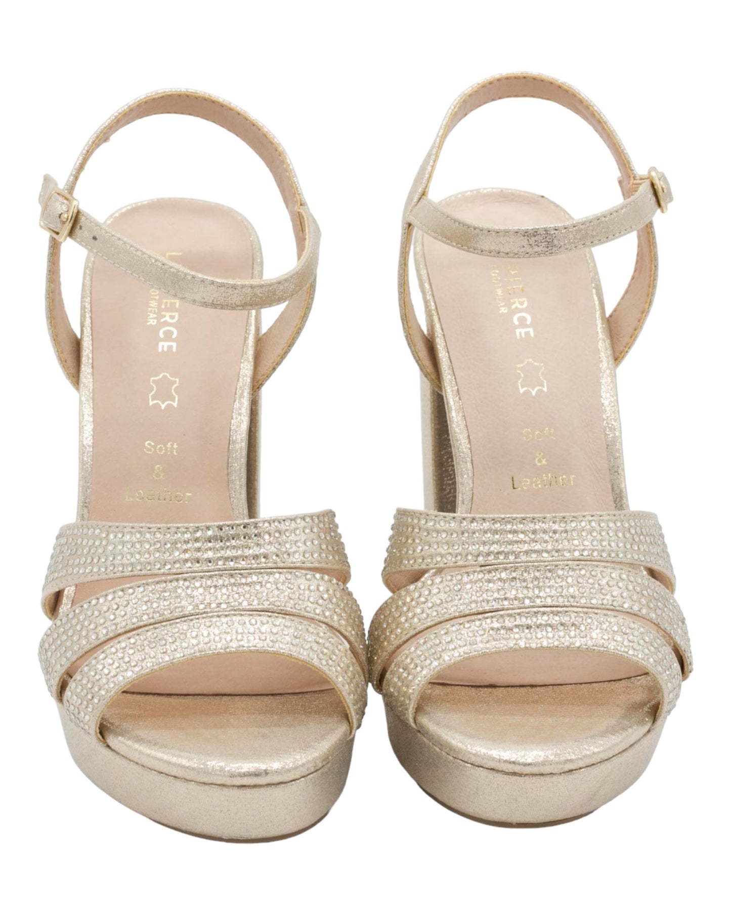 SANDALIAS DE MUJER LAPIERCE MR26 EN ORO