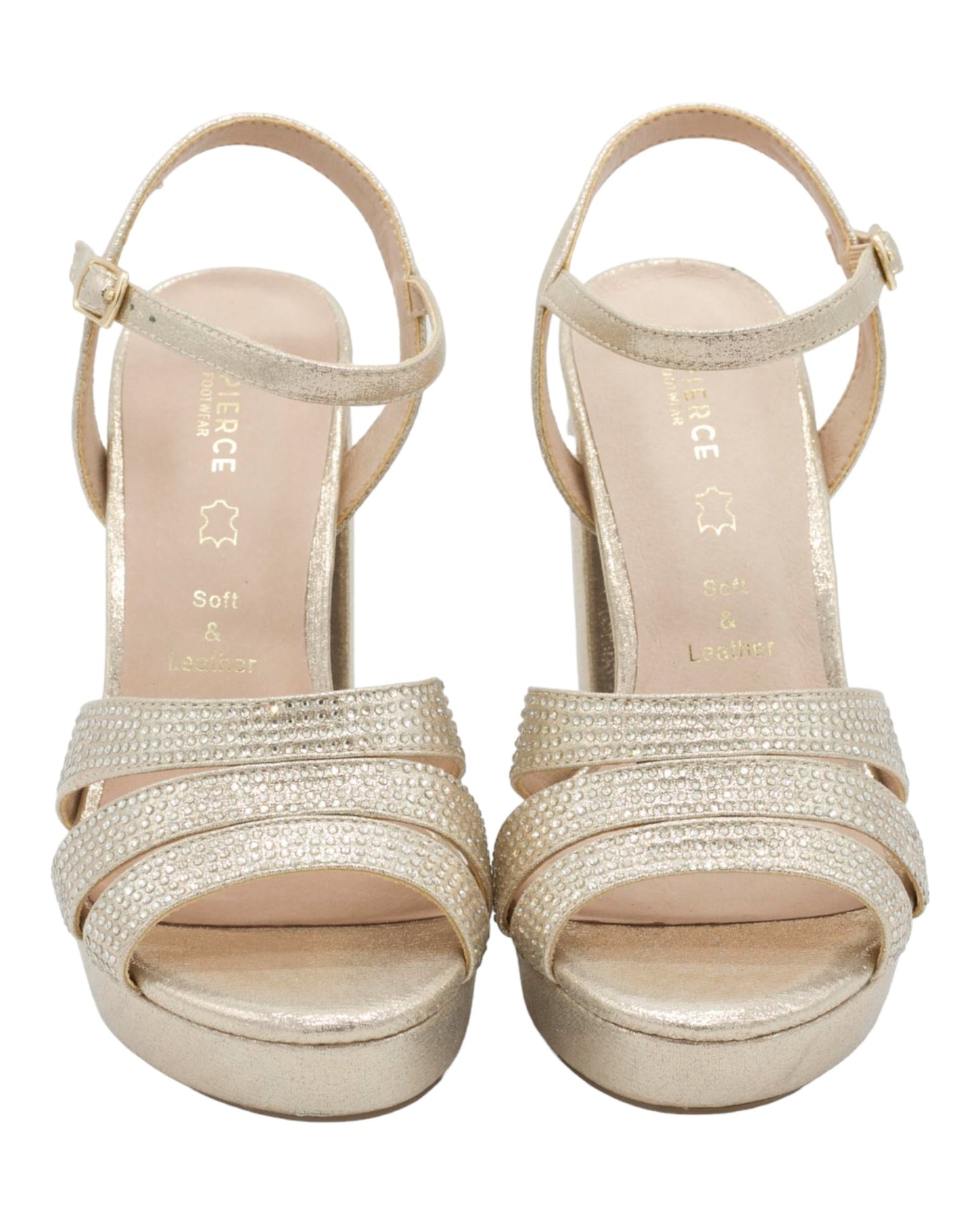 SANDALIAS DE MUJER LAPIERCE MR26 EN ORO