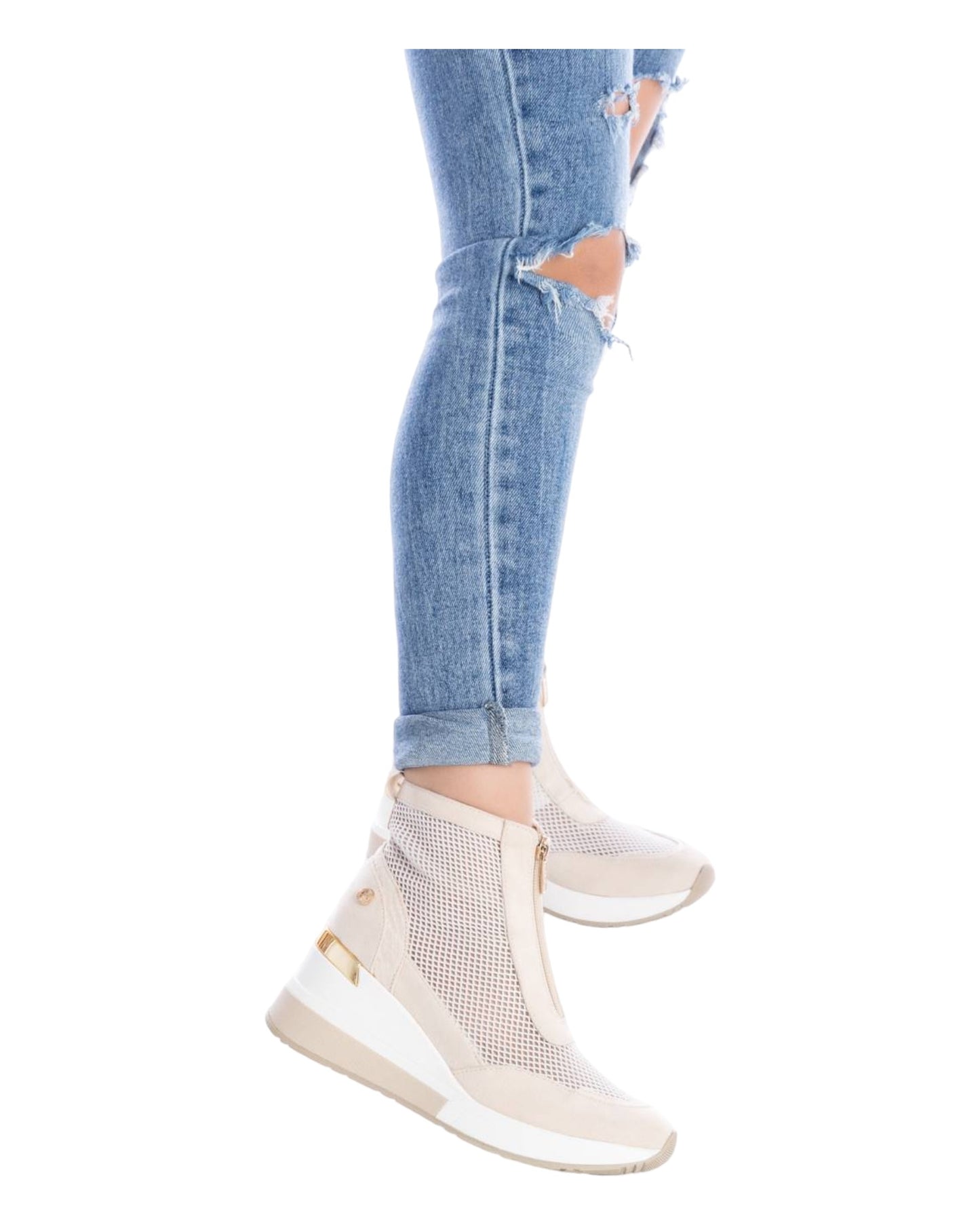 BOTINES DE MUJER XTI 141043 EN BEIGE