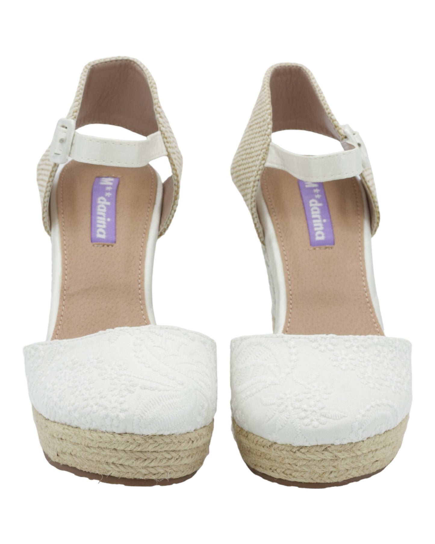 MANDARINA LETICIA WOMEN'S ESPADRILLES IN WHITE