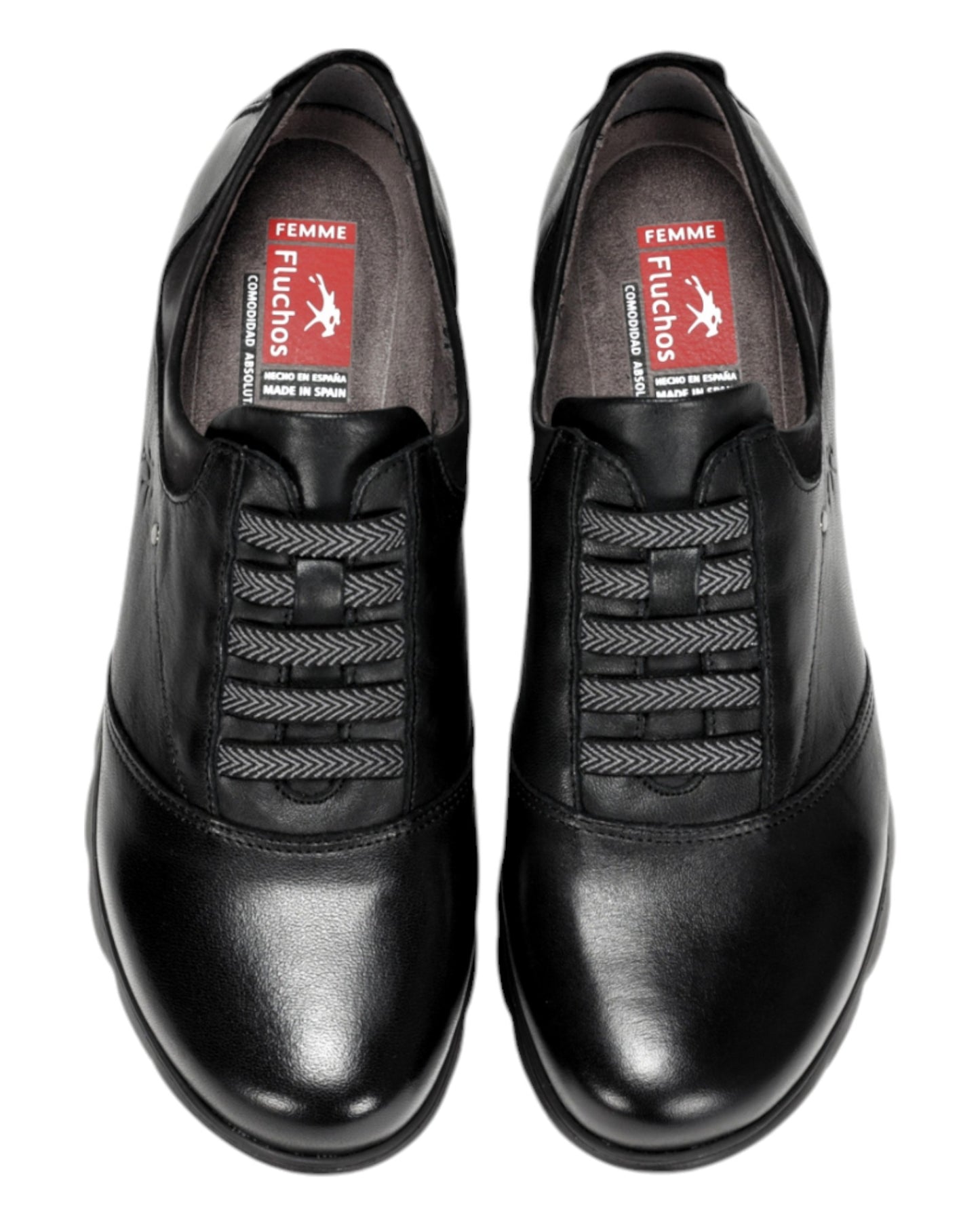 ZAPATOS DE MUJER FLUCHOS  F0354 EN NEGRO