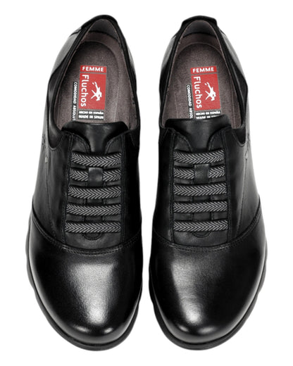 ZAPATOS DE MUJER FLUCHOS  F0354 EN NEGRO