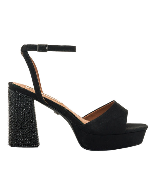 SANDALIAS DE MUJER MARIAMARE ROSETA 68341 EN NEGRO