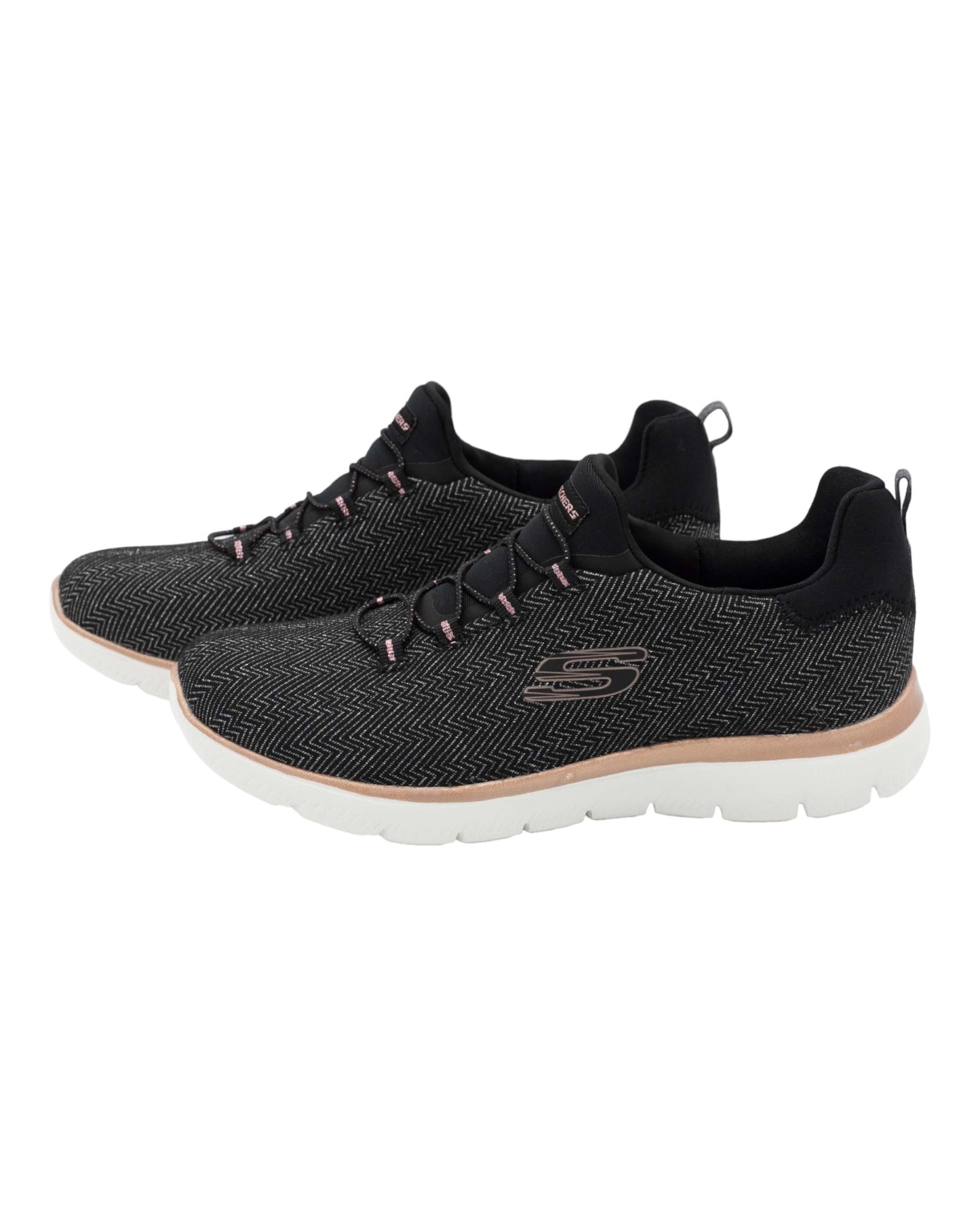 DEPORTIVOS DE MUJER SKECHERS 149528 SUMMITS-DAZZLING ME EN NEGRO