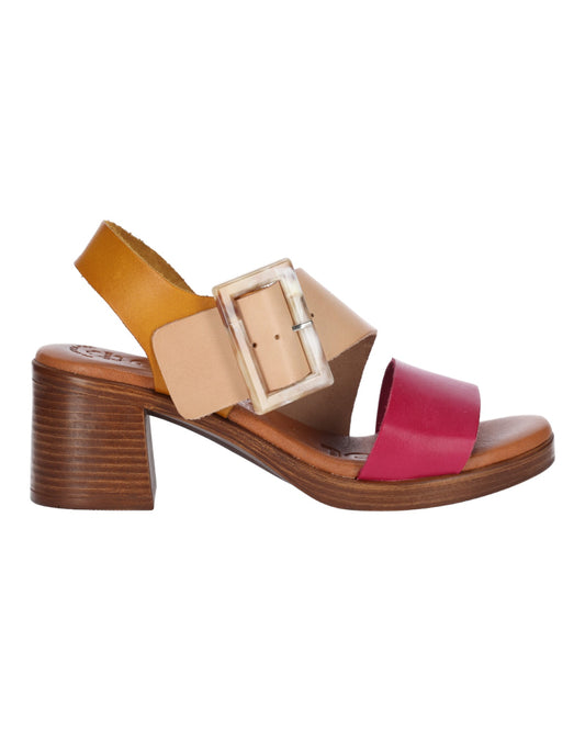 SANDALIAS DE MUJER CHIKA10 GOTICA 08 EN MULTICOLOR MOSTAZA