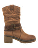BOTINES DE MUJER MUSTANG 53539 EN CUERO
