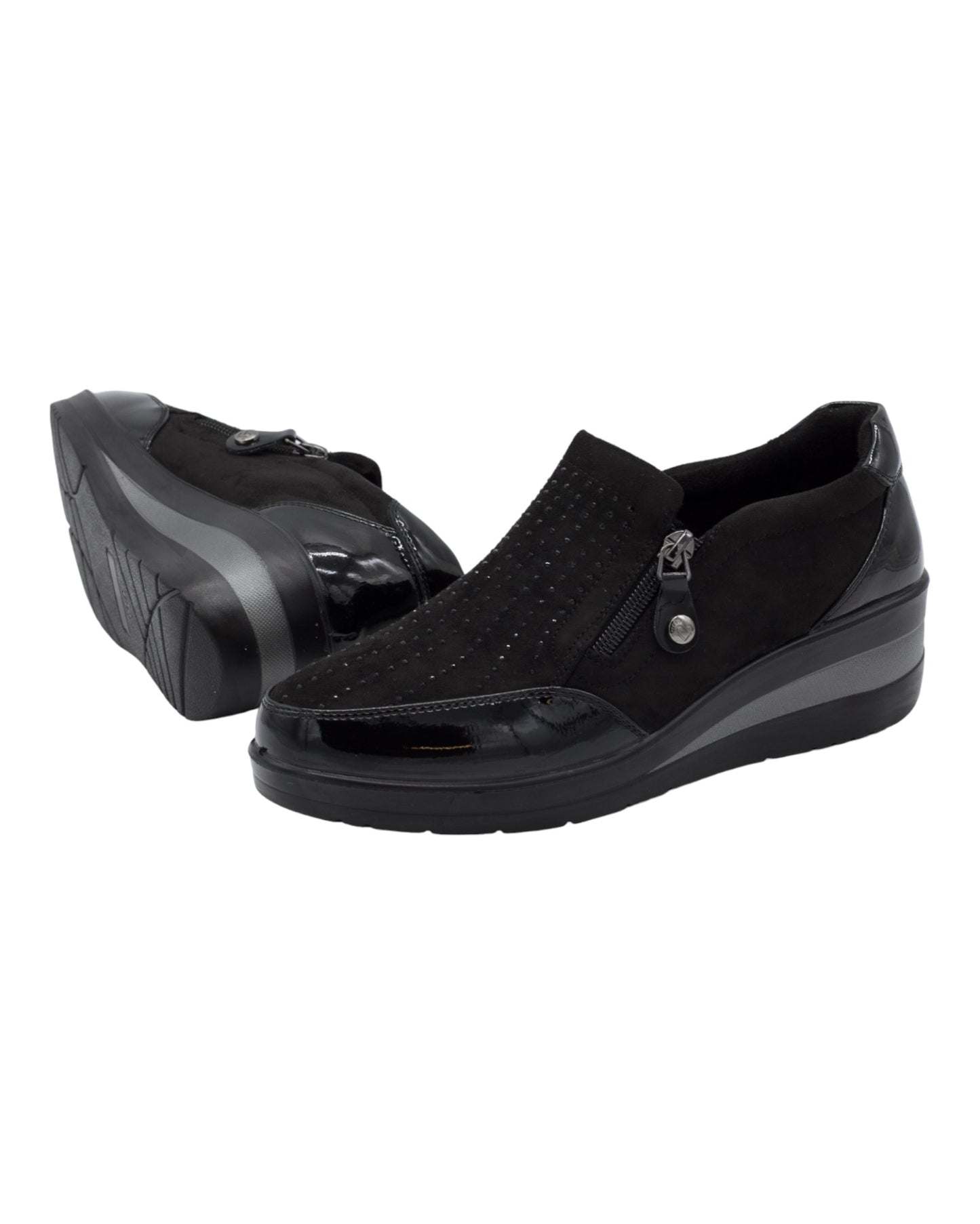 ZAPATOS DE MUJER AMARPIES AMD25337 EN NEGRO