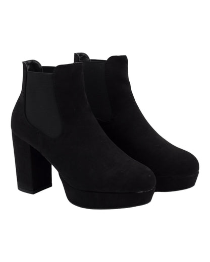 BOTINES DE MUJER PASTOR 17-169 EN NEGRO