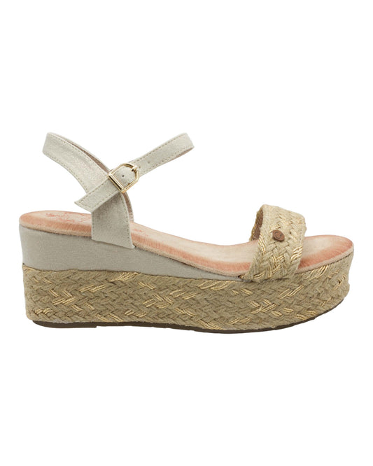 SANDALIAS DE MUJER MANDARINA 733 EN ORO