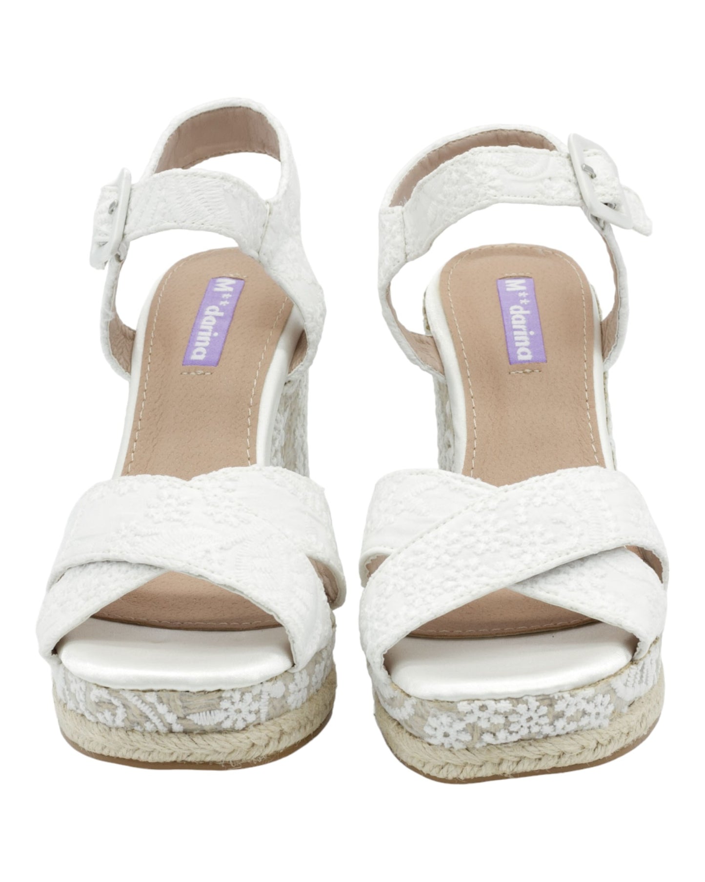 SANDALIAS DE MUJER MANDARINA BELINDA EN BLANCO