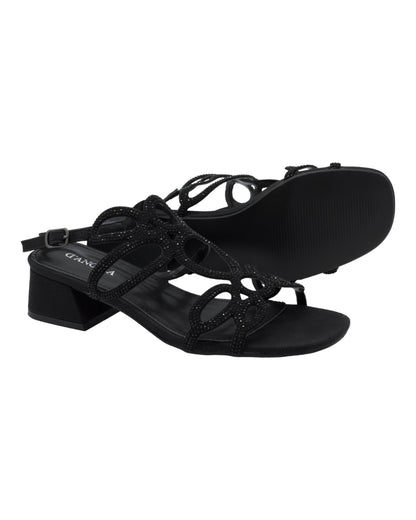 SANDALIAS DE MUJER DANGELA DKO26125 EN NEGRO