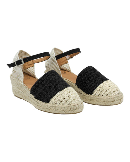 ALPARGATAS DE MUJER CARMEN GARCIA 285S3 EN BEIGE-NEGRO