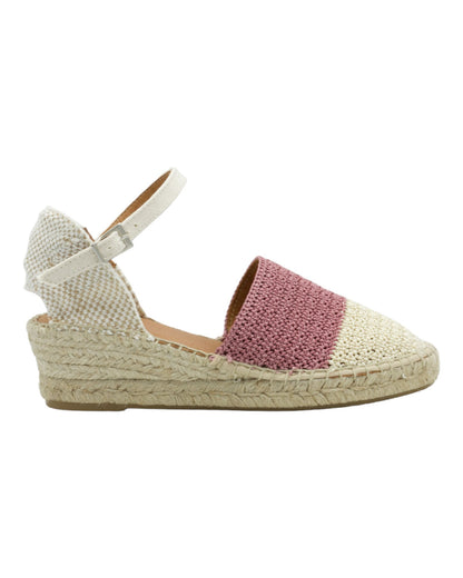 ALPARGATAS DE MUJER CARMEN GARCIA 285S3 EN BEIGE-ROSA