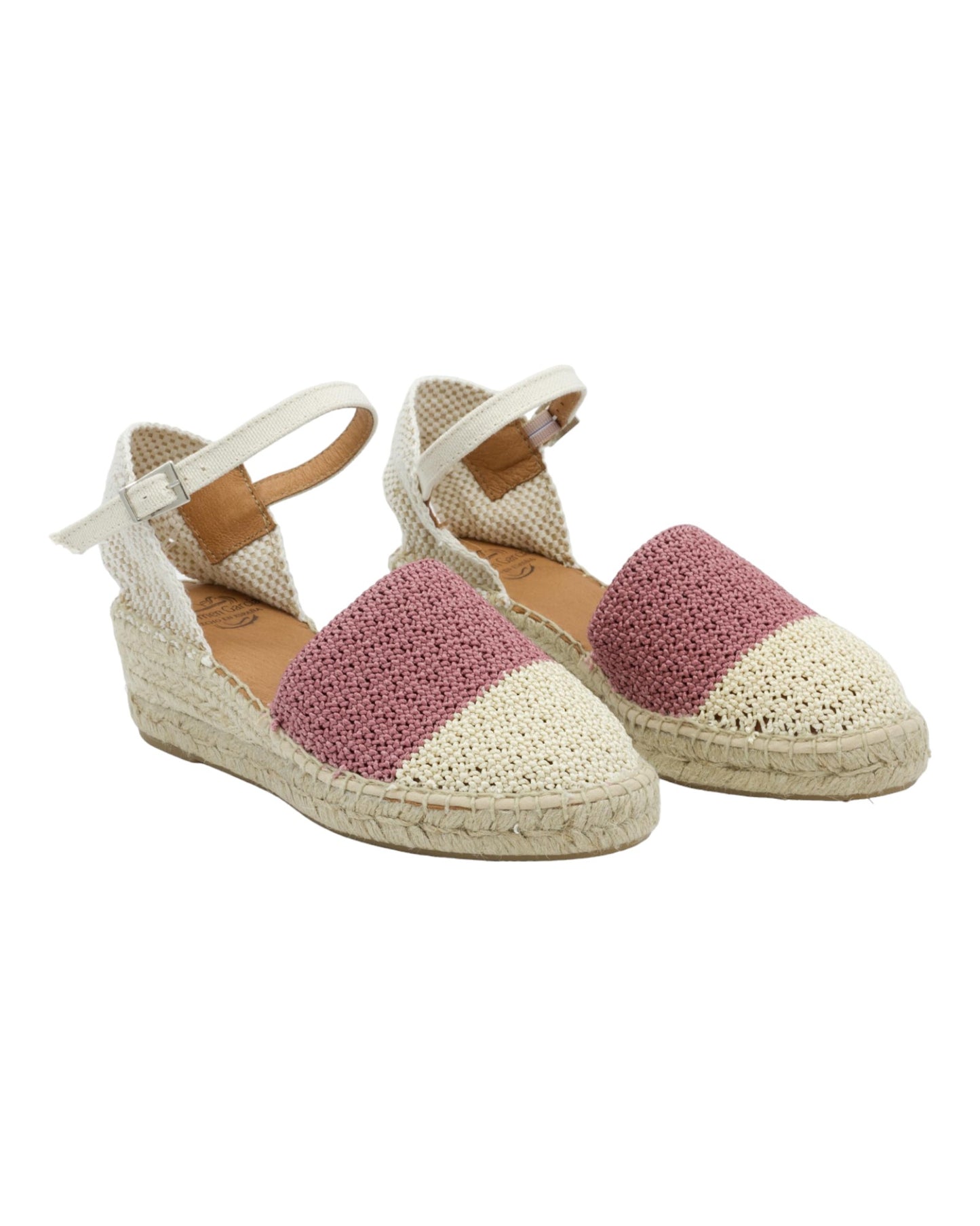 ALPARGATAS DE MUJER CARMEN GARCIA 285S3 EN BEIGE-ROSA