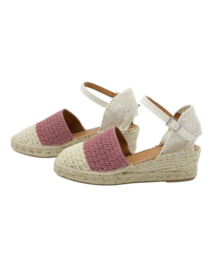 ALPARGATAS DE MUJER CARMEN GARCIA 285S3 EN BEIGE-ROSA