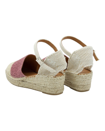 ALPARGATAS DE MUJER CARMEN GARCIA 285S3 EN BEIGE-ROSA