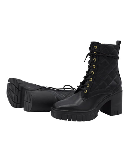 BOTINES DE MUJER PASTOR M1766 EN NEGRO