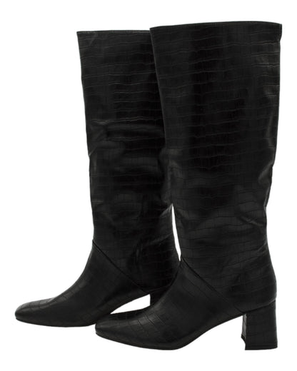 BOTAS DE MUJER PASTOR M1955 EN NEGRO