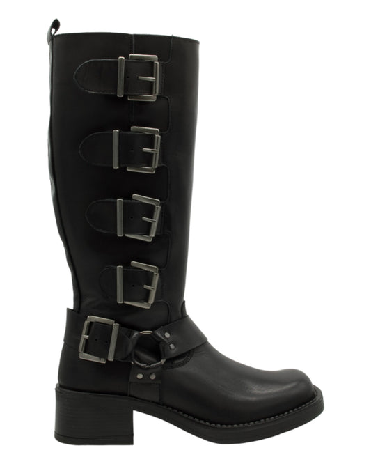 BOTAS DE MUJER PASTOR CASSANDRA EN NEGRO