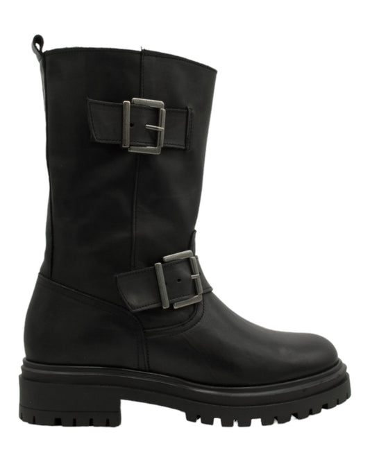 BOTIN DE MUJER PASTOR VALQUIRIA EN NEGRO