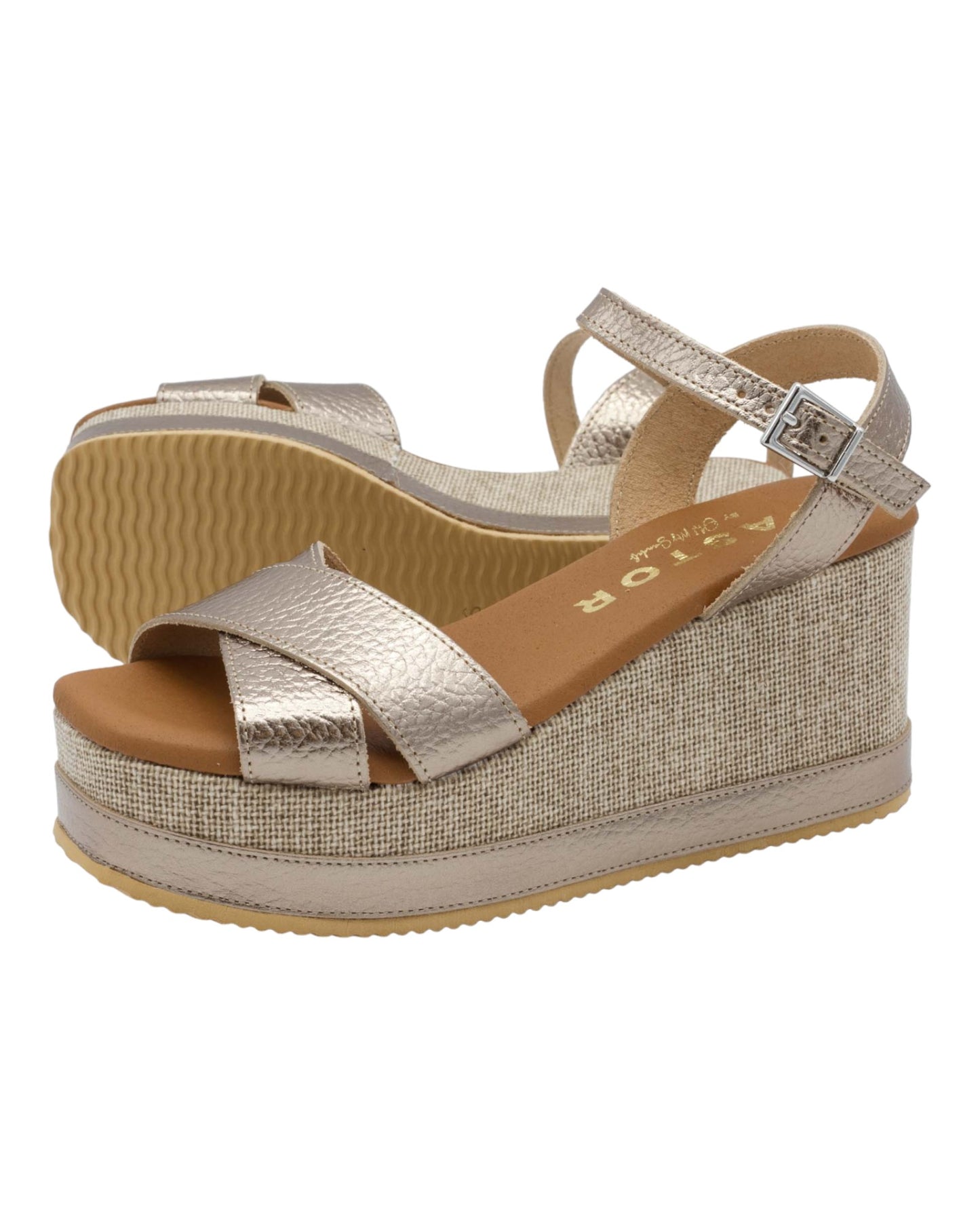 SANDALIAS DE MUJER OH MY SANDALS 5473 EN ORO