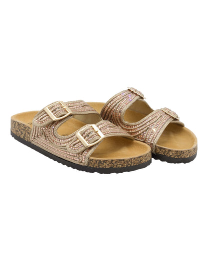 SANDALIAS DE MUJER STAY 19-2006 EN ORO