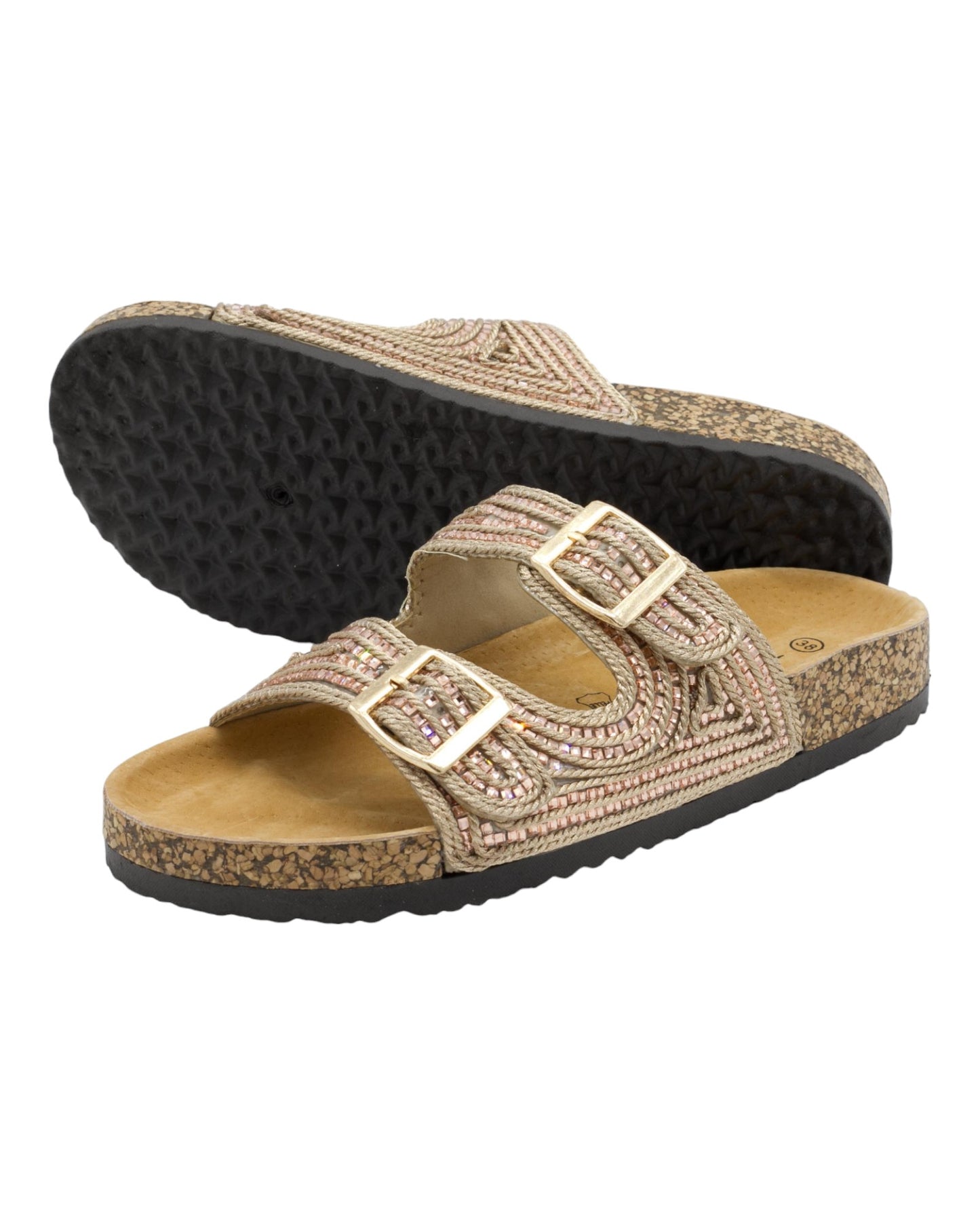 SANDALIAS DE MUJER STAY 19-2006 EN ORO